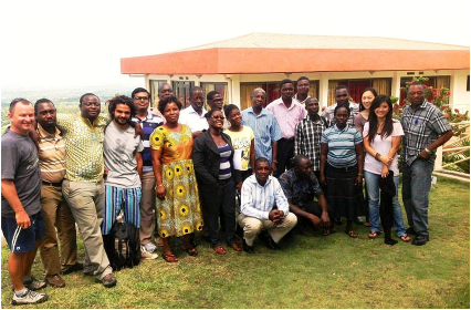 A three-day training workshop for local “aggregators” in the town of Ho in the central Volta Region. The training covered best agricultural practices based on our production protocol, use of portable information and communications technology, and a range of business skills. Each aggregator serves as a hub for input distribution, monitoring, and crop collection in a given cluster, allowing Copa Connect to operate efficiently in areas without access to irrigation, where small farms tend to be scattered over a wide area.