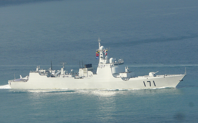 Chinese destroyer Haikou © Middleburgh