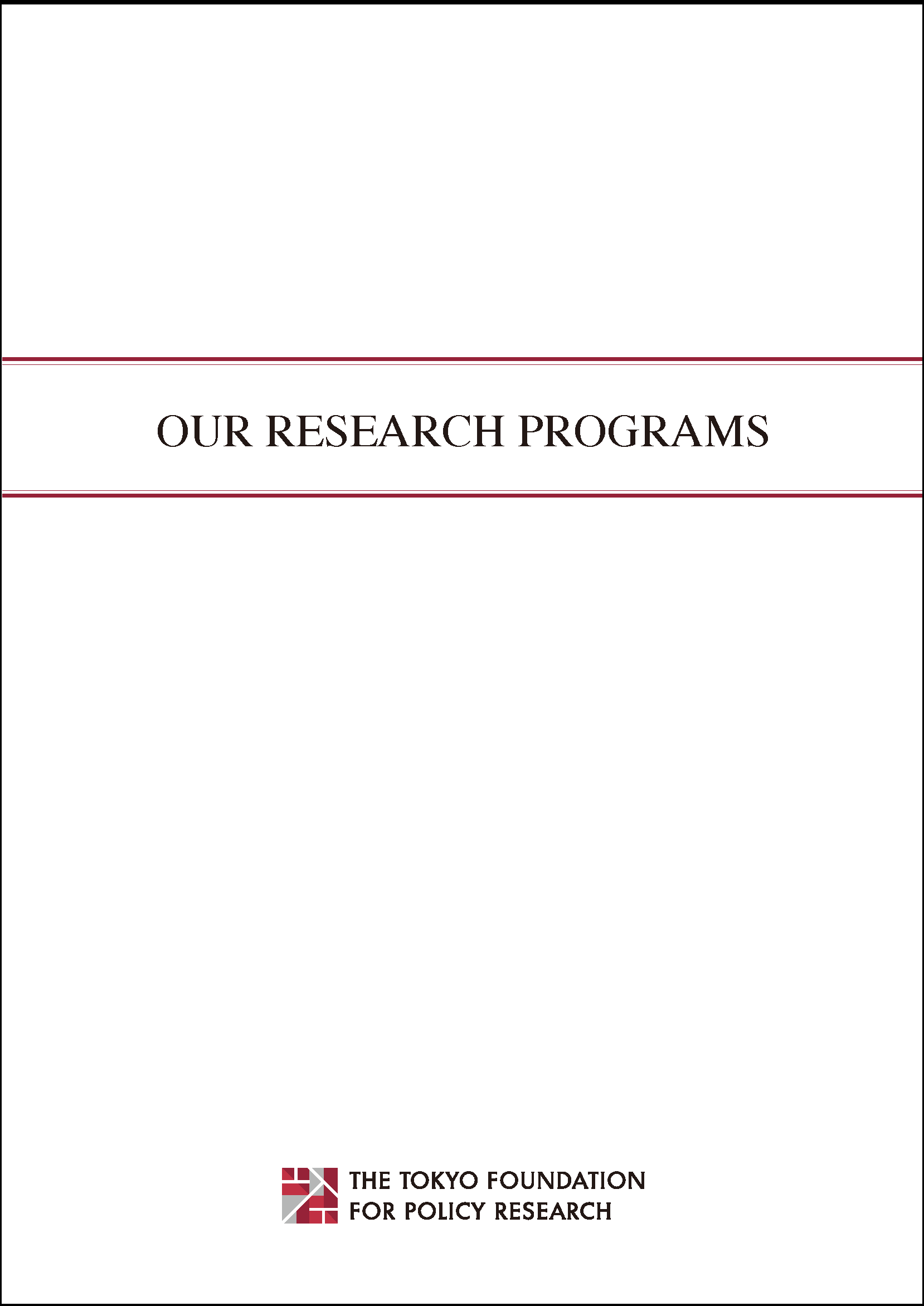 Our Research Programs